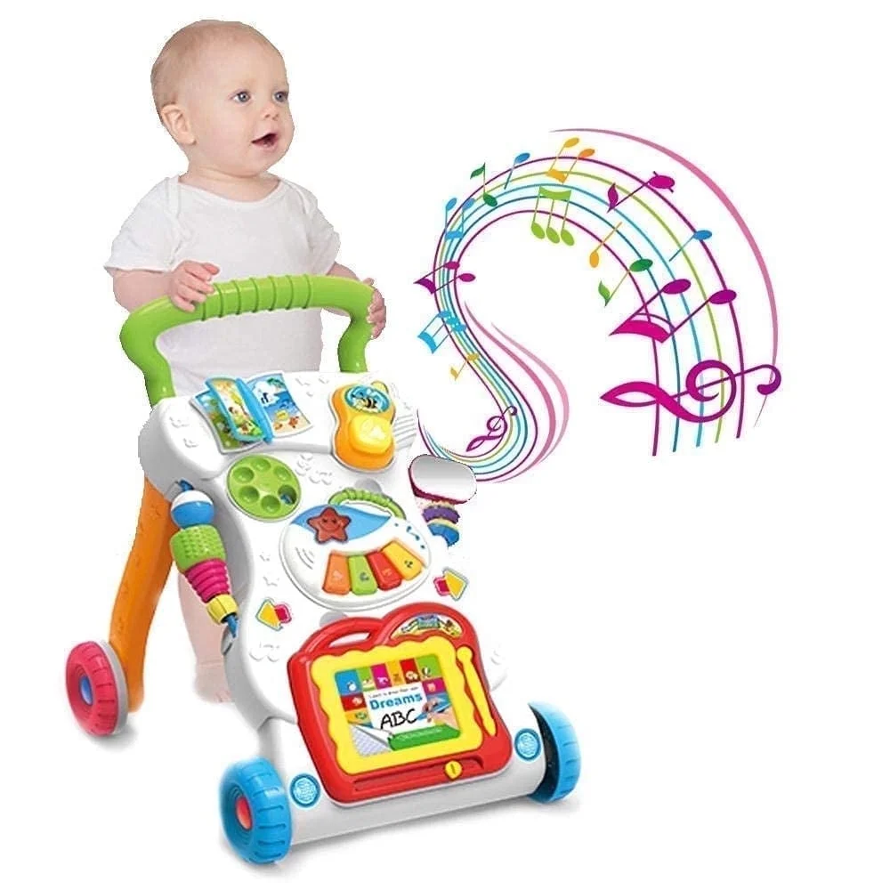 Swfoer Baby Walker, Walker and Push Toy Activity Walker for Baby Educational Toy for 6-12 Months