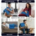 33"x17" Heating Pad Portable Heating Pad for Shoulder Neck, 3 Timer & 6 Temperature Controller, Blue