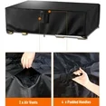SwFoer Patio Furniture Covers Waterproof Outdoor Couch Sectional Sofa Set Cover 126in x 63in x 28in