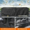 SwFoer Patio Furniture Covers Waterproof Outdoor Couch Sectional Sofa Set Cover 126in x 63in x 28in