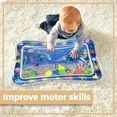 SwFoer Tummy Time Baby Water Mat, Inflatable Infant Toys Baby Playmat Early Sensory Development BPA-Free