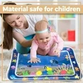 SwFoer Tummy Time Baby Water Mat, Inflatable Infant Toys Baby Playmat Early Sensory Development BPA-Free