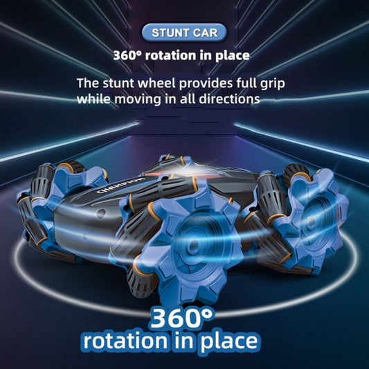 RC Stunt Car, 360° Spins Remote Control Car, 4WD RC Car with Lights Toy Gift for Boys Girls Kids