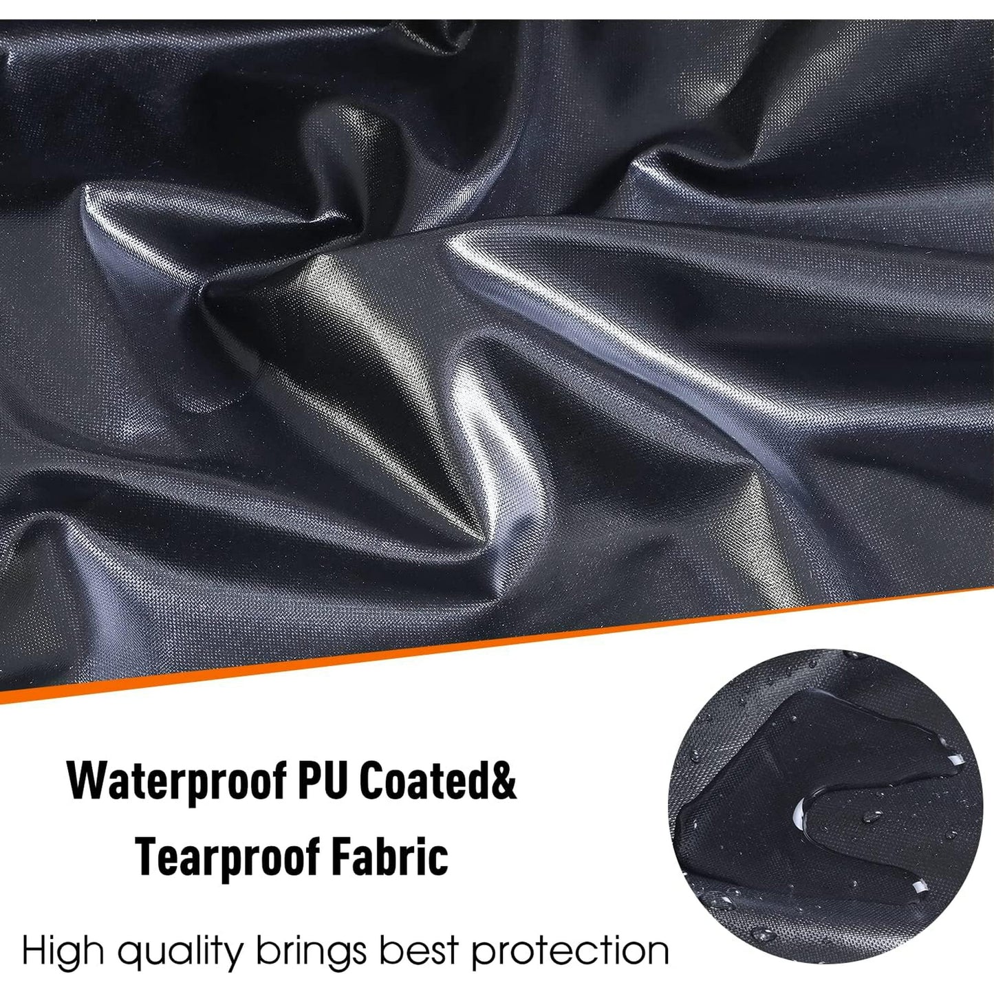 SwFoer Patio Furniture Covers Waterproof Outdoor Couch Sectional Sofa Set Cover 126in x 63in x 28in