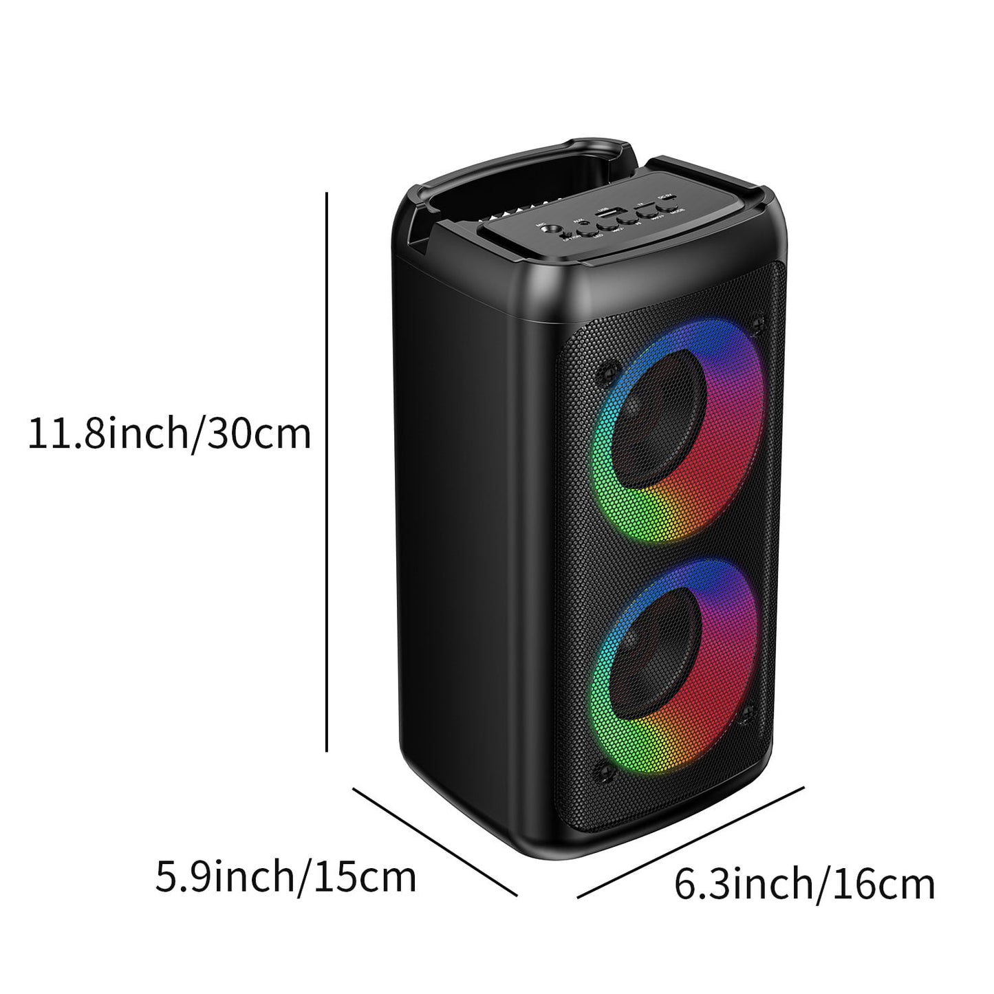 Karaoke Machine for Adults, Portable Wireless Speaker with 1 wired Microphones, Outdoor, Supports USB/TF/AUX, Ideal Gifts for Family, Music Lover