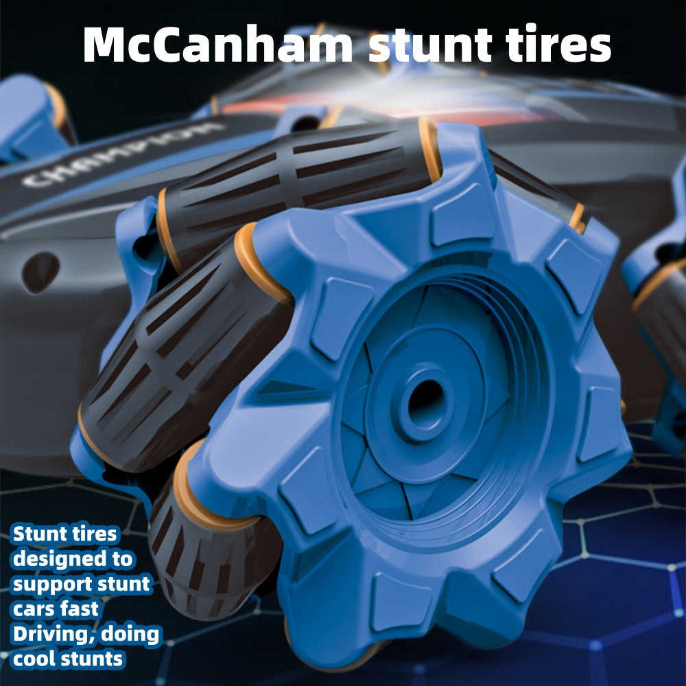 RC Stunt Car, 360° Spins Remote Control Car, 4WD RC Car with Lights Toy Gift for Boys Girls Kids