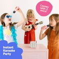 Mini Karaoke Machine with 2 Wireless Microphones Portable Mini Karaoke Machine for Kids for Christmas Party Gift