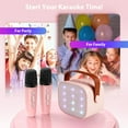 Mini Karaoke Machine with 2 Wireless Microphones Portable Mini Karaoke Machine for Kids for Christmas Party Gift