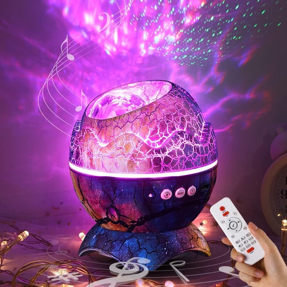 Galaxy Projector Star Projector Night Lights with White Noise for Room Bluetooth Multiple Colors Dynamic Projections