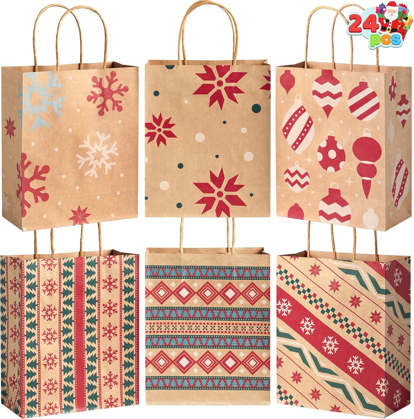 Christmas Kraft Gift Bags