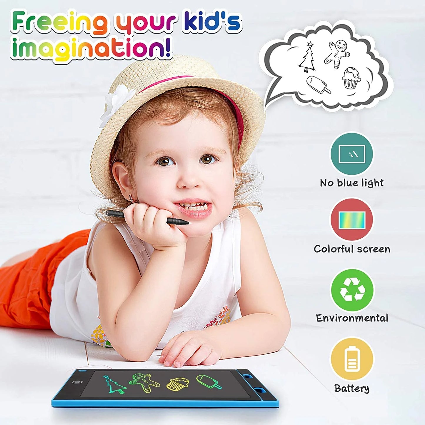 2 Pack LCD Writing Tablet for Kids 10 inch,Doodle Board, Preschool Toys for 3+ Kids