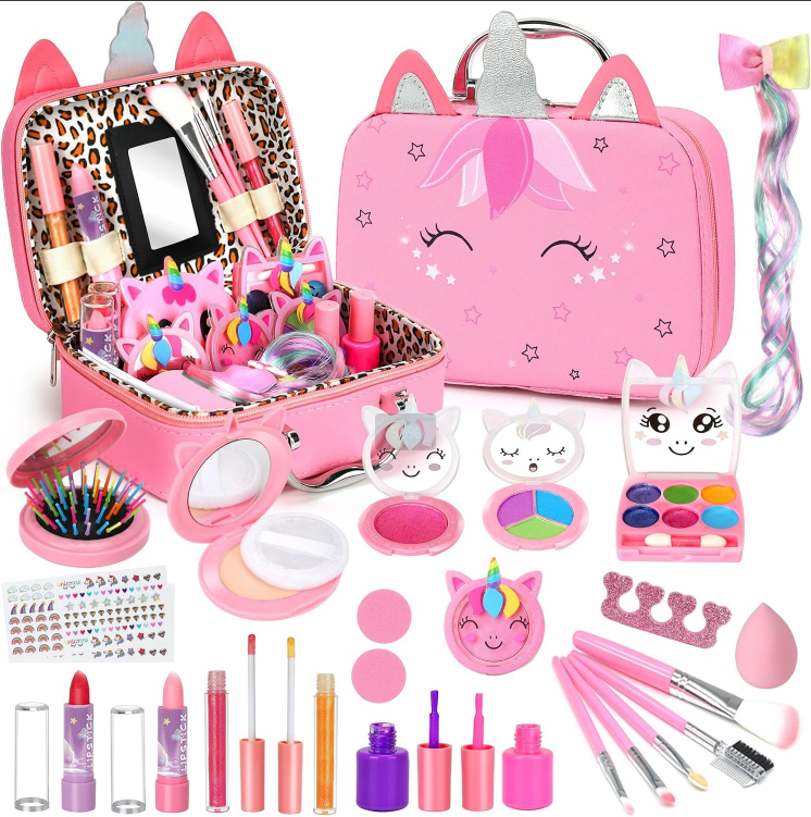 Washable Makeup Girls Toys Make up Set for Children Princess Dress Up Christmas Birthday Gifts Toys