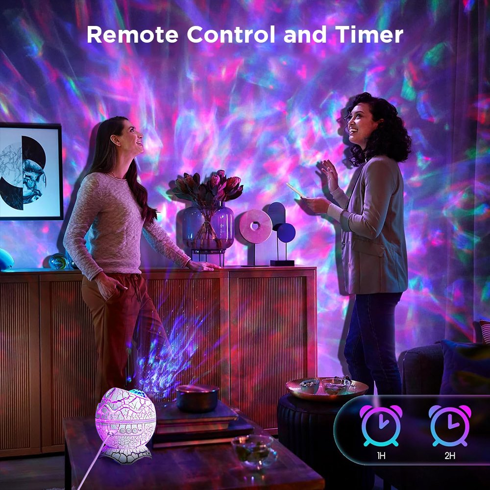 Galaxy Projector Star Projector Night Lights with White Noise for Room Bluetooth Multiple Colors Dynamic Projections