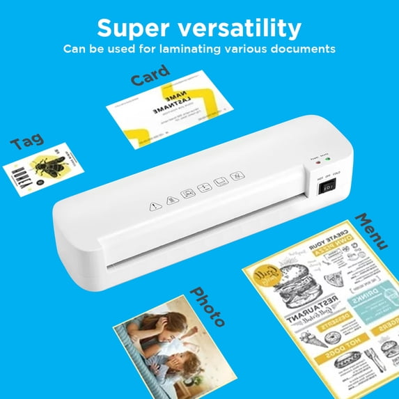 SwFoer Laminator, A4 Laminator Machine, 9 inch Laminator Hot & Cold Thermal Laminator For Home Office School Business Use With Paper Trimmer and Corner Rounder