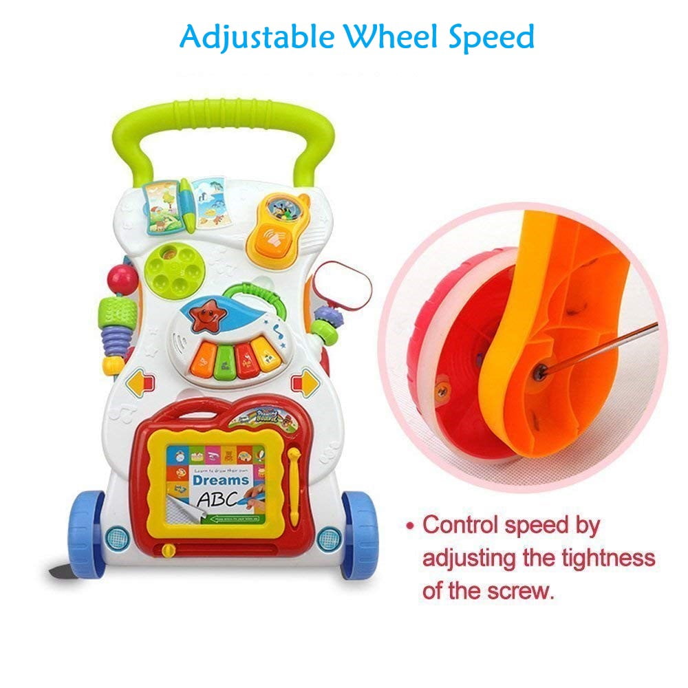 Baby Walker, Walker and Push Toy Activity Walker for Baby Educational Toy for 6-12 Months