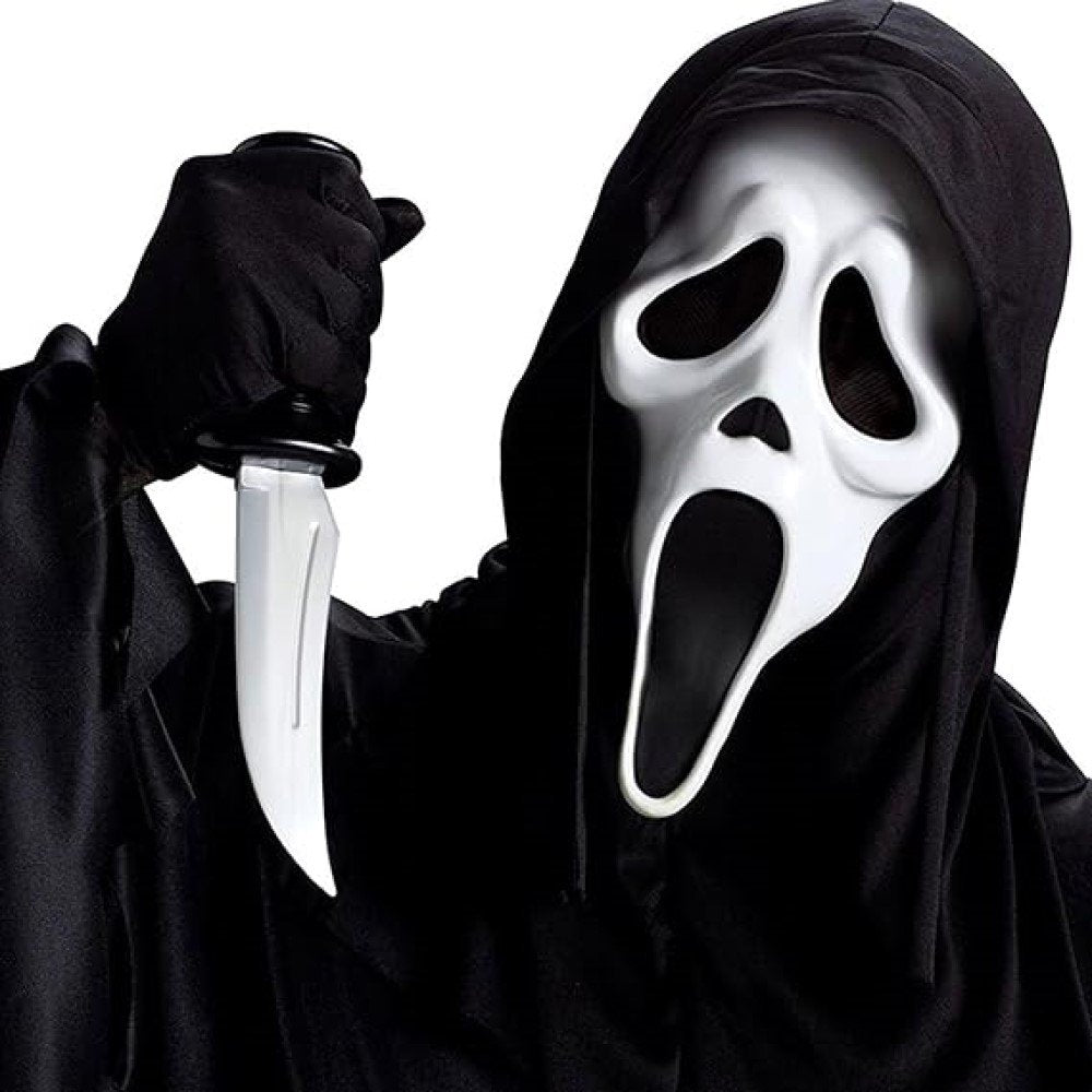 Halloween Mask Halloween Ghost Head Face Mask Novelty Scary Skull Full Head Masque for Masquerade Party Carnival Fancy Cosplay Party Halloween Decoration