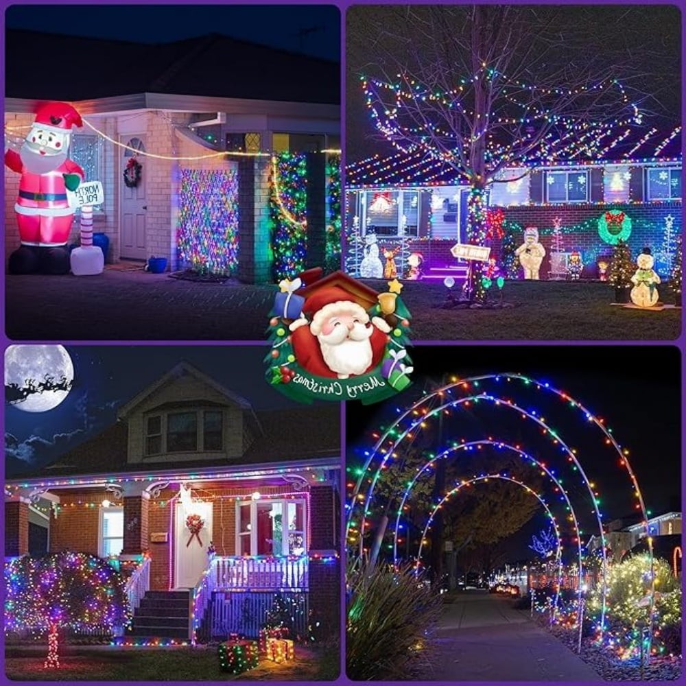 200 LED Solar String Lights for Outside, 75ft 8 Modes Solar Christmas Lights