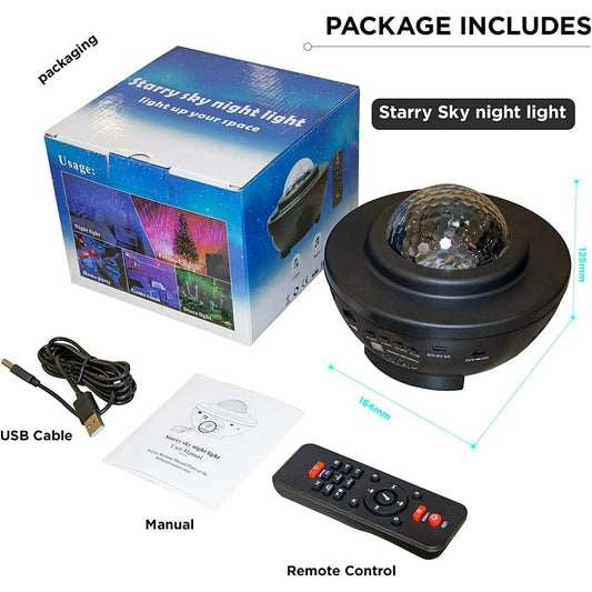 Star Projector Galaxy Light Projector with Remote & Bluetooth Speaker, Multiple Colors Dynamic Projections Star Night Light Projector for Kids Adults Bedroom, Space Lights for Bedroom Decor Aesthetic