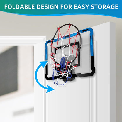 Indoor Basketball Hoop Basketball Hoop Indoor Automatic Scoring Electronic Scoreboard with 3 Balls Basketball Toy for Kids