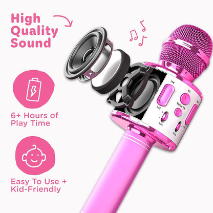 Karaoke Microphone,Pink