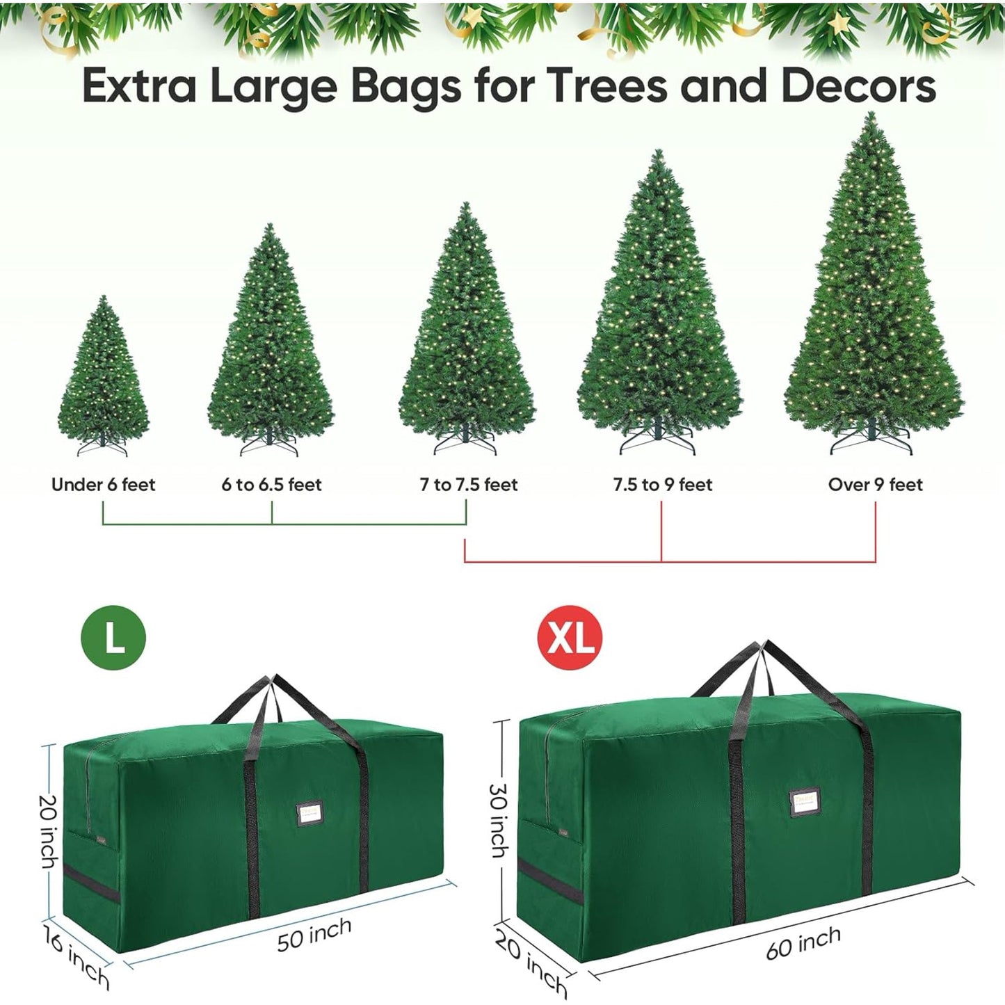 7.5FT Tree Storage Bag