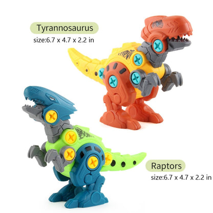 Dinosaur Toys Take Apart Stem Building Construction Toys with Electric Drill Gift for Boys Girls 4-8 Year Old
