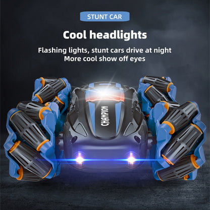 RC Stunt Car, 360° Spins Remote Control Car, 4WD RC Car with Lights Toy Gift for Boys Girls Kids