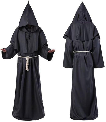 Plague Doctor Mask Costumes Set 6 in 1 Halloween Beak Mask Plague Dr Outfit for Adults