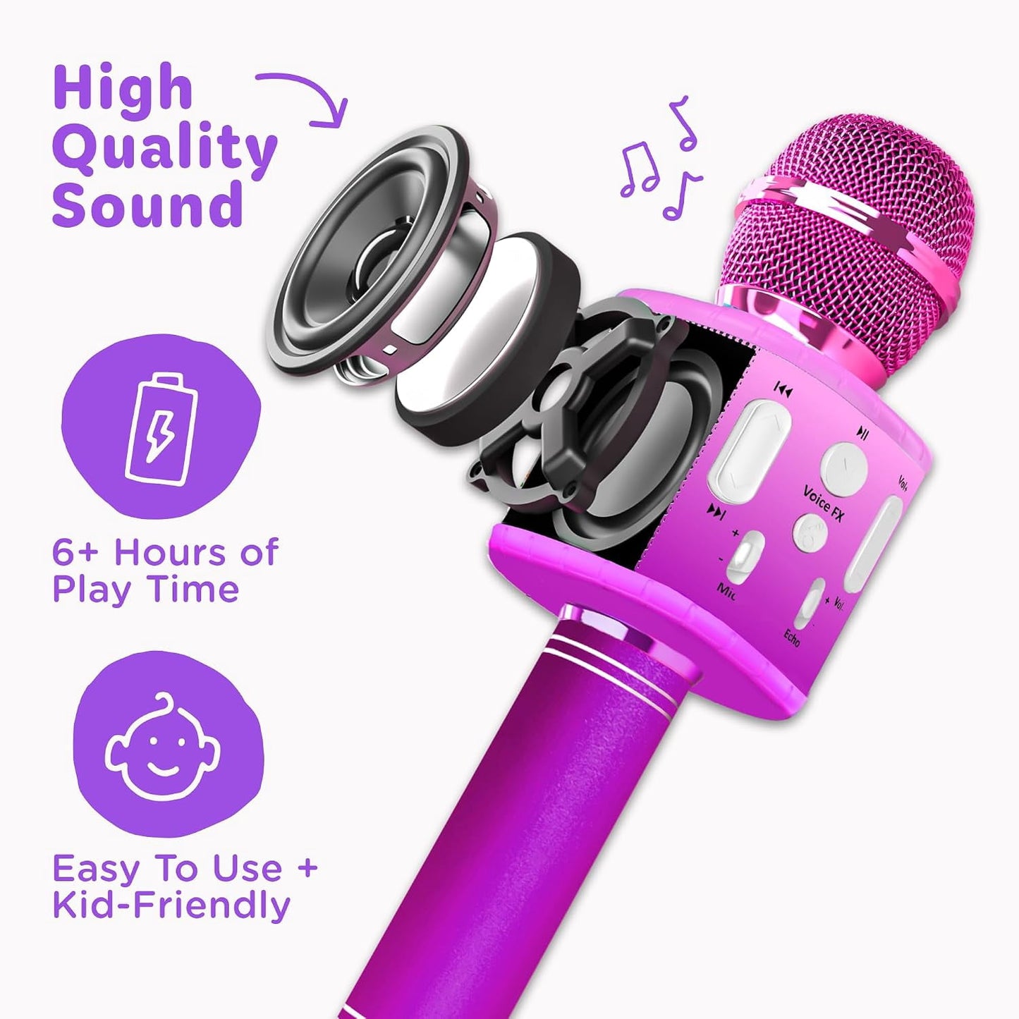 Karaoke Microphone,Purple
