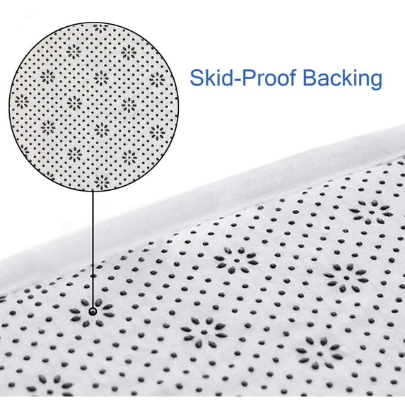 3-Piece Bathroom Linen & Accessory Set with Bath Mat, Contour Mat, and Toilet Lid Cover