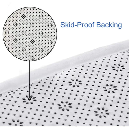 3-Piece Bathroom Linen & Accessory Set with Bath Mat, Contour Mat, and Toilet Lid Cover