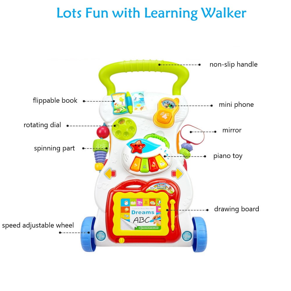 Baby Walker, Walker and Push Toy Activity Walker for Baby Educational Toy for 6-12 Months