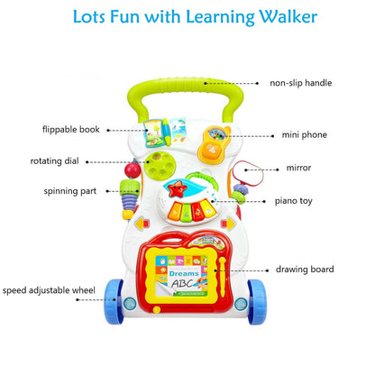 Baby Walker, Walker and Push Toy Activity Walker for Baby Educational Toy for 6-12 Months