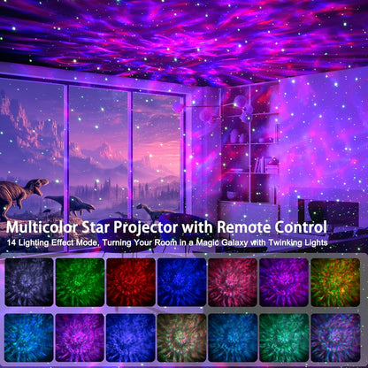Galaxy Projector Star Projector Night Lights with White Noise for Room Bluetooth Multiple Colors Dynamic Projections