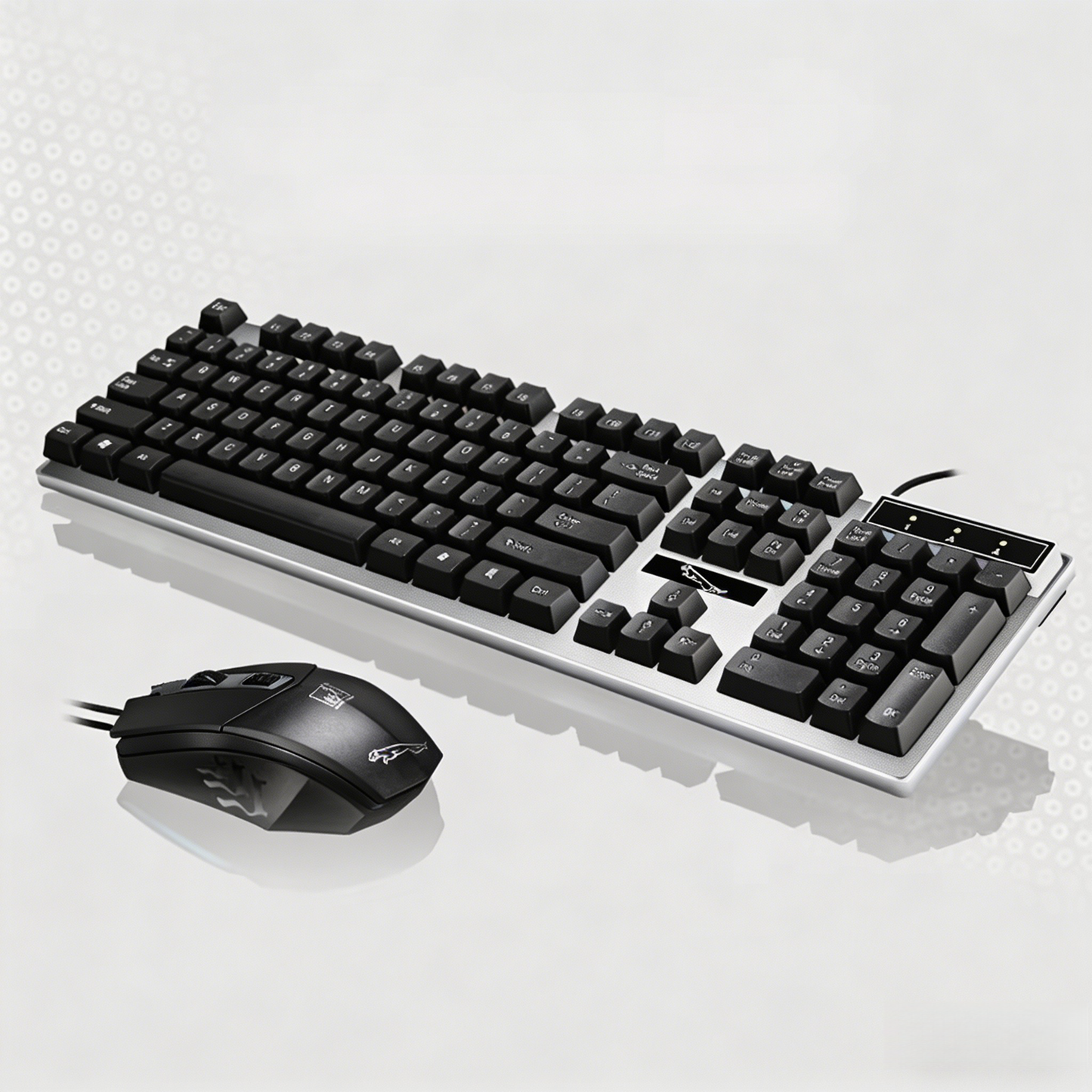 Gaming Keyboard and Mouse Combo, 104 Key Computer PC Gaming Keyboard for PC/Laptop (Black)