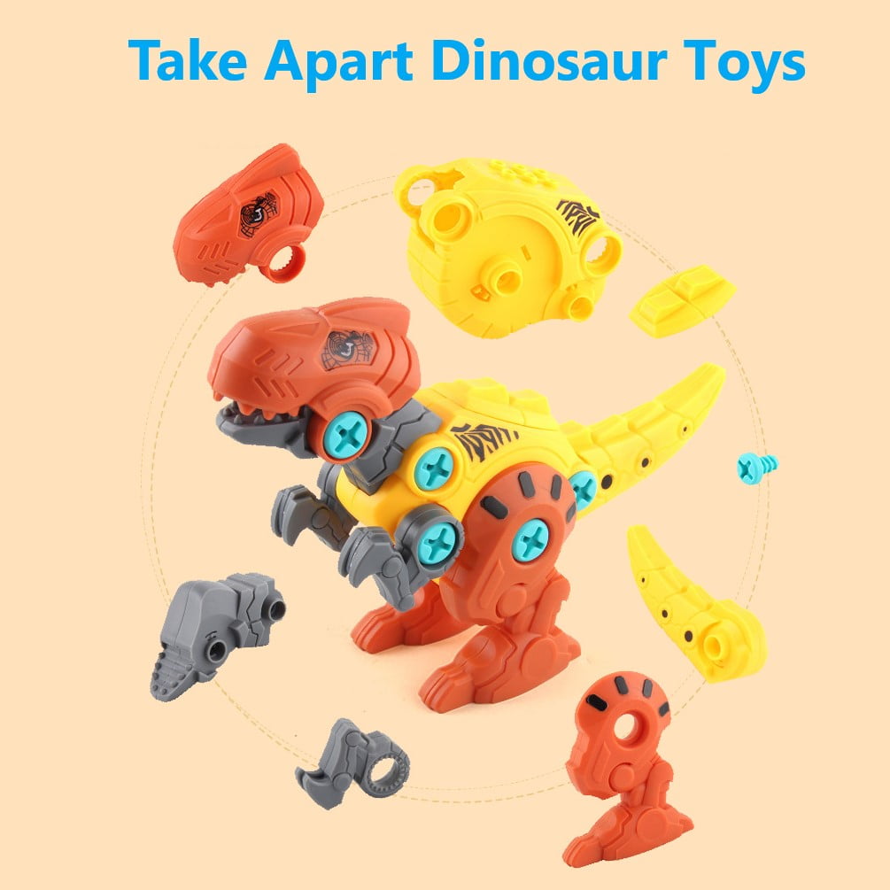 Dinosaur Toys Take Apart Stem Building Construction Toys with Electric Drill Gift for Boys Girls 4-8 Year Old
