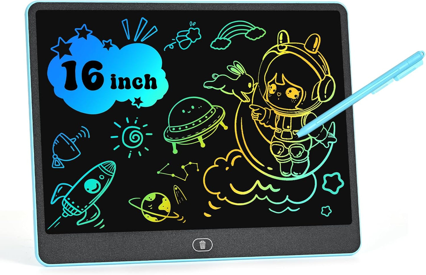 LCD Writing Tablet for Kids, 16 Inch Colorful Doodle Board Drawing Tablets, Toddler Educational Learning Toys for 3 4 5 6 7 8 Year Old Boys Girls Birthday Christmas Gift