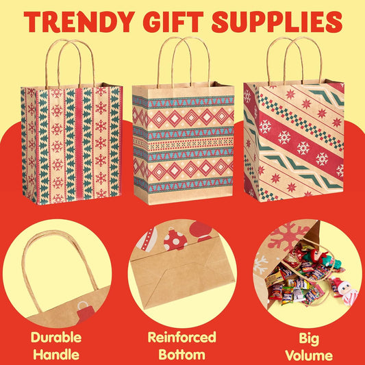 Christmas Kraft Gift Bags