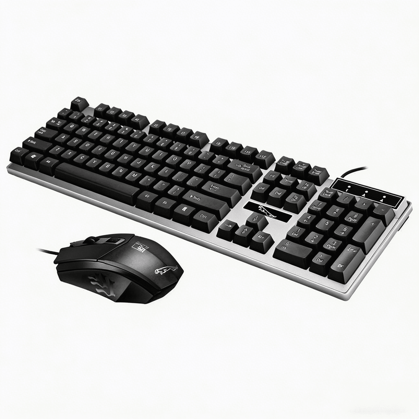 Gaming Keyboard and Mouse Combo, 104 Key Computer PC Gaming Keyboard for PC/Laptop (Black)
