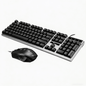 Gaming Keyboard and Mouse Combo, 104 Key Computer PC Gaming Keyboard for PC/Laptop (Black)