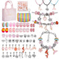 SwFoer 66 Pcs Charm Bracelet Making Kit, DIY Jewelry Making Kits Crafts Gifts Set for Girls