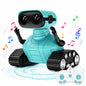 Swfoer Robot Toys for Kids,Remote Control Robot Toy, Rechargeable RC Robot for Boys Girls with Music and LED Eyes, Gift for Children Age 3 Years and Up, Blue