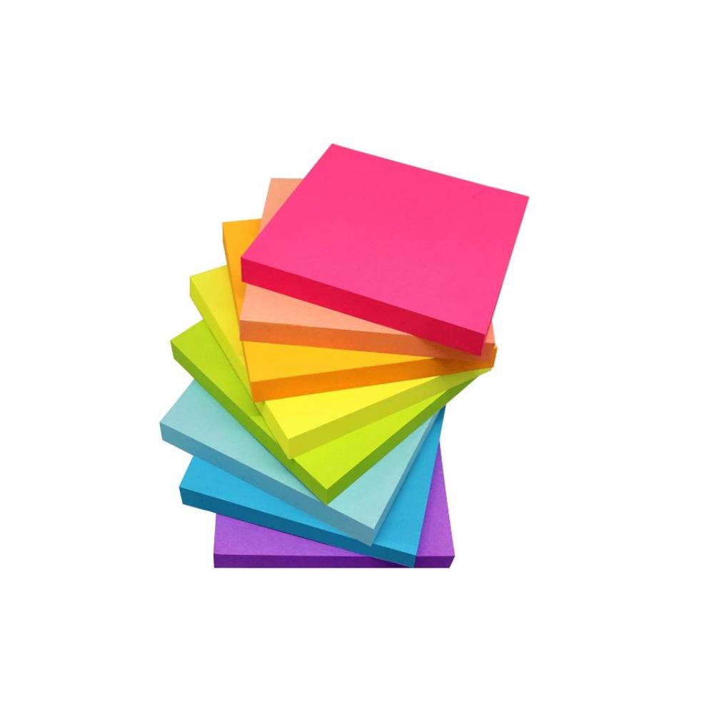 Sticky Notes 3x3in, Sticky Pads Bulk Self-Stick Note Pads, 8 Pads Posted Notes Bright Colorful 100 Pad