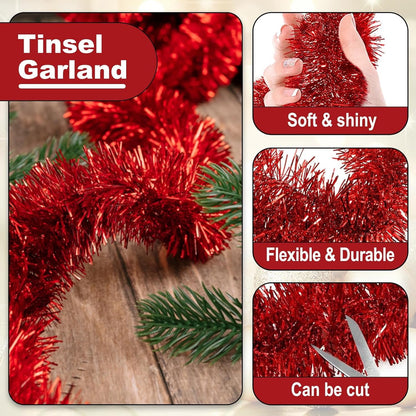 50FT Garland Red