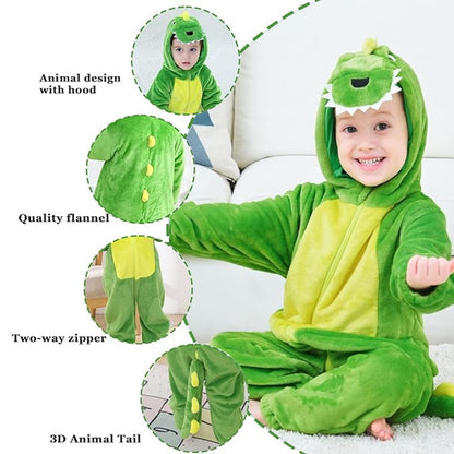 Swfoer Toddler Dinosaur Onesie Baby Animal Costumes Kids Jumpsuit Dress Up Outfit