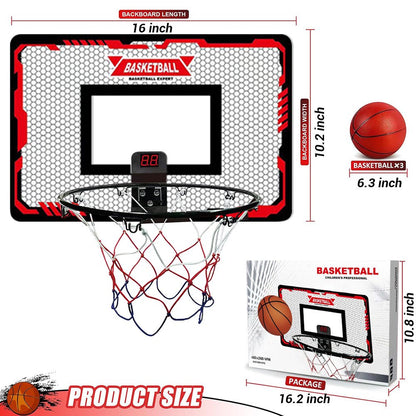 Indoor Basketball Hoop for Kids, Over The Door Basketball Hoops