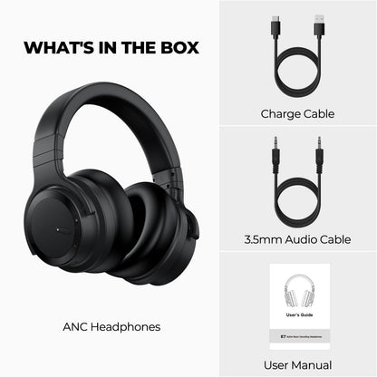 Bluetooth Headphones Noise Cancelling Headphones Wireless & Wired over Ear with Microphone for TV PC
