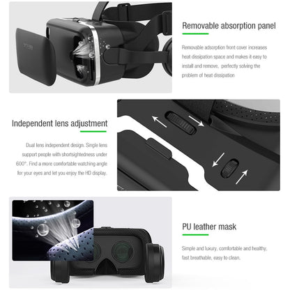 VR Headset 3D Glasses Virtual Reality Headset for VR Games & 3D Movies, Eye Care System for iPhone and Android Smartphones