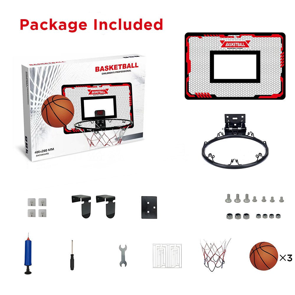 Indoor Basketball Hoop for Kids, Over The Door Basketball Hoops