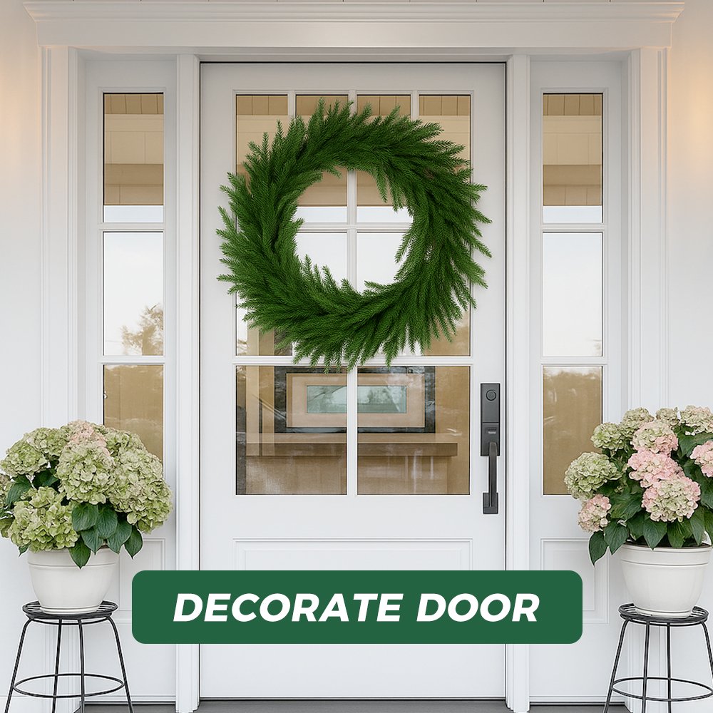 6 Ft Real Touch Christmas Garland Lifelike Cedar Garland Realistic Christmas Outdoor Indoor Decorations